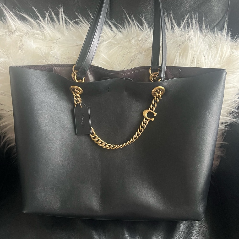 Coach Black Leather Bag